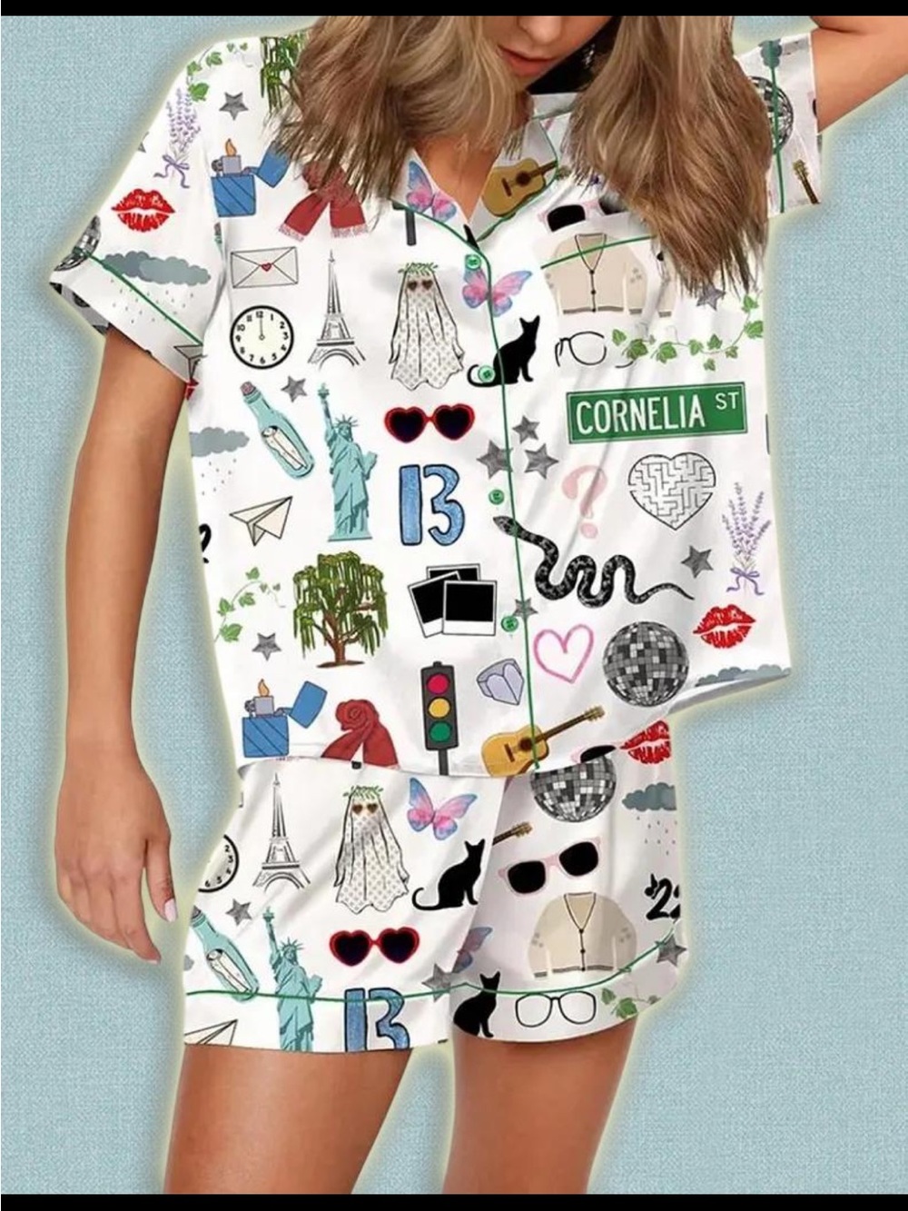 Taylor swift inspired women’s pajama set